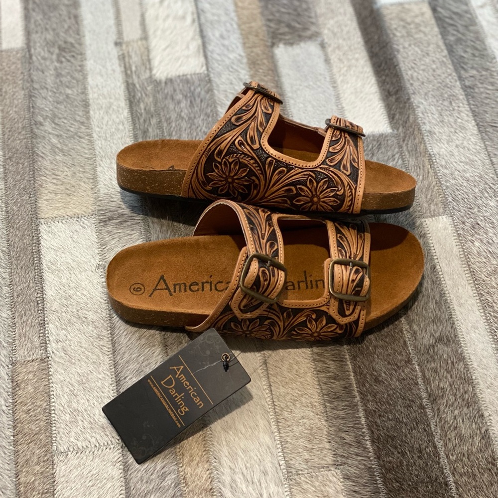 American Darling Tooled Sandals